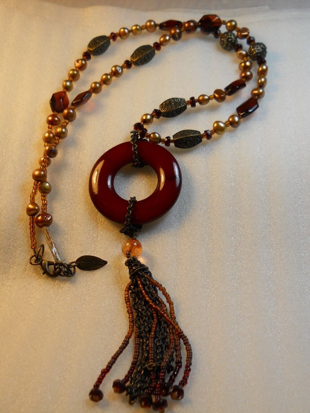 Coldwater Creek - Beaded Pendant Necklace   730